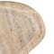 Hello Honey® White & Buff Nestable Marble Kidney Shaped Tray Set